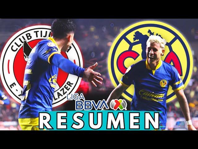  TIJUANA VS AMERICA I RESUMEN Y GOLES LIGA MX  CLAUSURA 2024 JORNADA 1 - AMERICA HOY