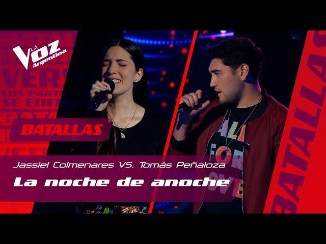 Jassiel Colmenares VS. Tomás Peñaloza: "La noche de anoche" - Batallas - La Voz Argentina 2021