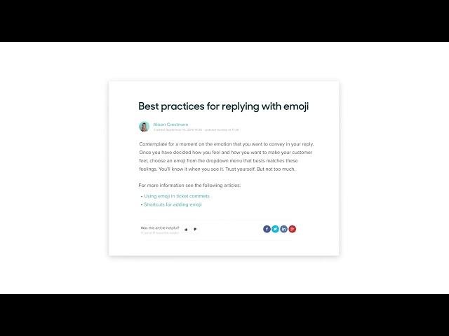 Answer Bot - Zendesk Guide