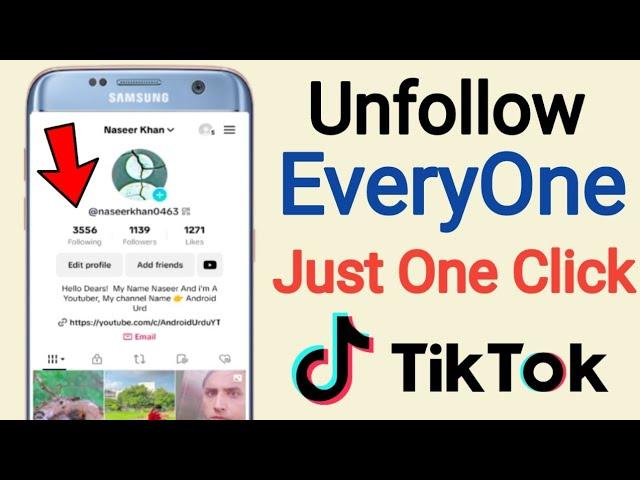 how to unfollow everyone on tiktok at once | tiktok unfollow trick