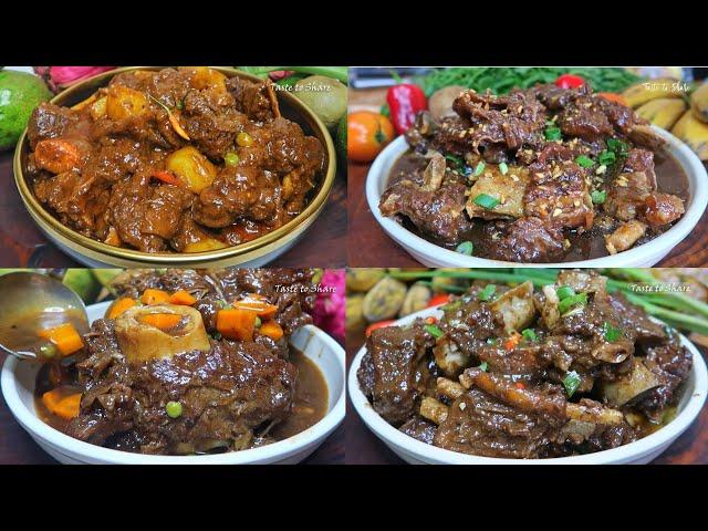 Beef 4 ways Delicious Beef Fall off the Bone recipes So Delicious &  So TENDER beef recipes