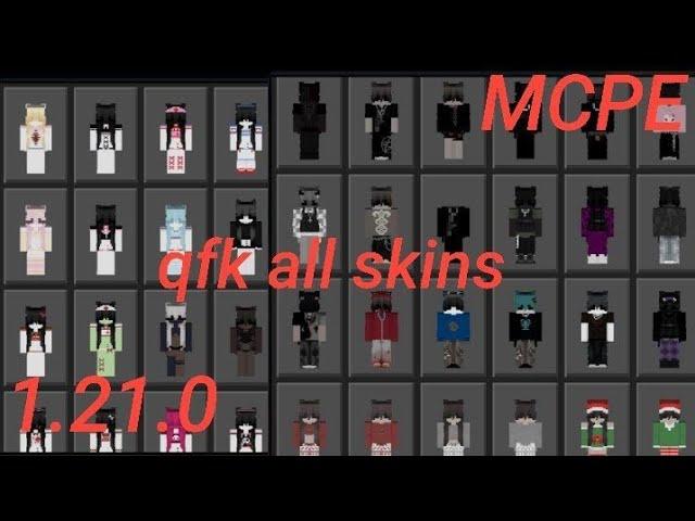 qfk ALL SKINS CONNECTED MCPE 1.21.0