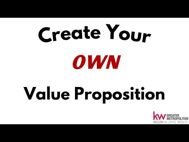 Create Your Own Value Proposition - Sales Meeting
