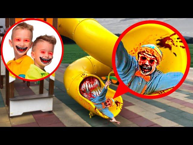 BLIPPI SLIDE EATER EATS BLIPPI EXE Vlad and NiKi film it on camera