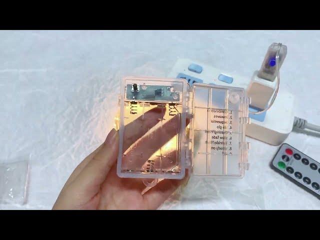 How to Use 100 LED Fairy Lights: Battery-Operated and USB-Powered Options, 8 Lighting Modes