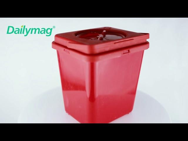 How to use Dailymag DMS-T3 3L medical sharps container