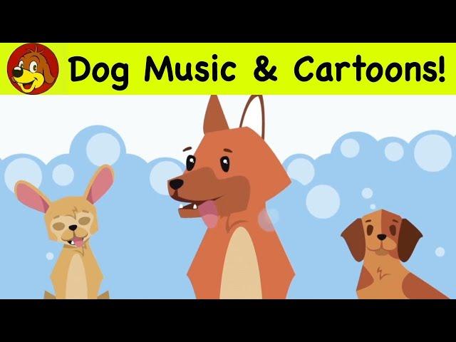 Dog TV For Dogs To Watch  Cartoon Stimulation & Calming Dog Therapy Music To Relax Puppies