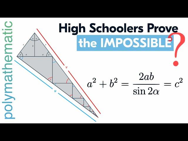 Pythagoras Would Be Proud: High School Students' New Proof of the Pythagorean Theorem [TRIGONOMETRY]