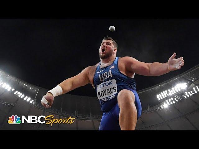 Joe Kovacs wins greatest shot put final ever by 1cm | NBC Sports