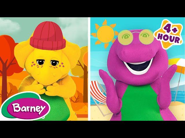 Learning the Different Seasons | Back to School Compilation for Kids | Barney the Dinosaur