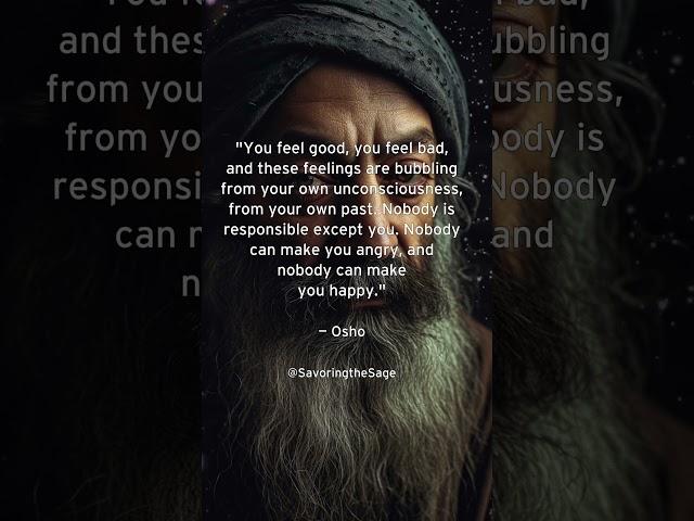 Empower Yourself: Taking Charge of Your Emotions with Osho's Wisdom  #lifequotes #quotes #wisdom