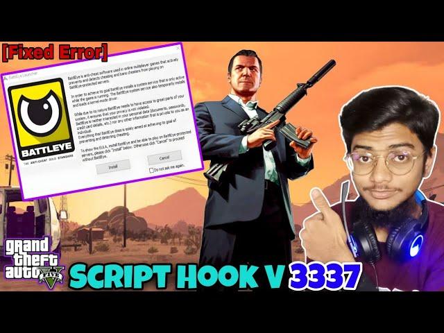 BATTLE EYE PROBLEM SOLVED Script Hook V Critical Error V3337 Fix! | GTA 5 UPDATE V3337 | GTA 5 Mods