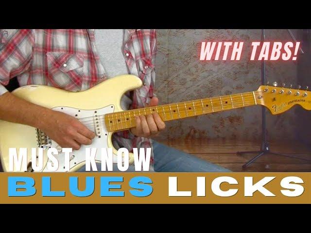 EZ Must Know Fun Blues Guitar Licks and Devices - with TABLATURE