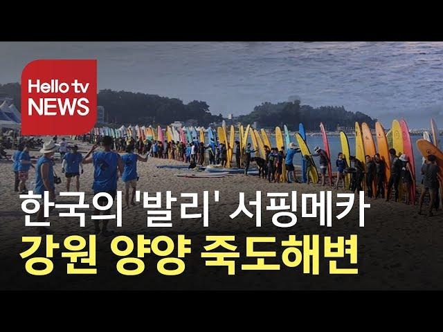 한국의 '발리'로 뜨는 서핑 메카…강원 양양 죽도해변
