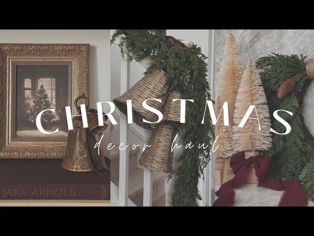 Christmas Decor Haul 2024 || Amazon, Etsy, Target & More || Aesthetic & Deep Red Decor Finds