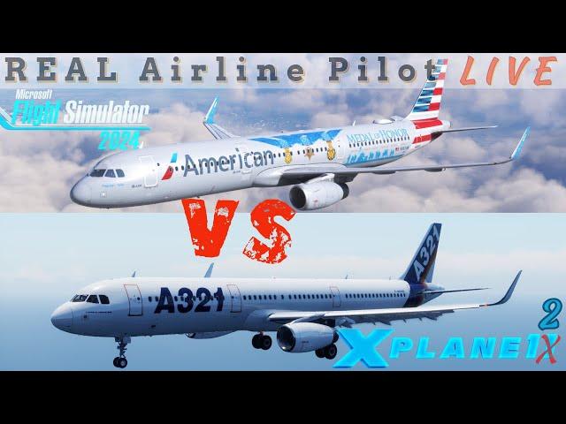 Xplane12 VS MSFS 2024 | Flight Model Challenge | REAL PILOT #fenix vs #toliss | #msfs2024 #xplane12