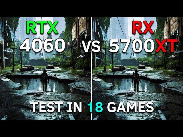 RX 5700 XT vs RTX 4060 | Test In 18 Games at 1080p | 2023