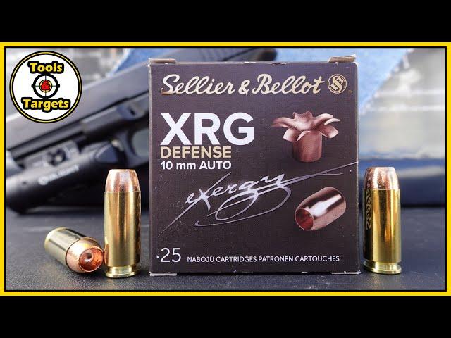 YIKES!...Sellier & Bellot XRG 10MM Self-Defense AMMO Ballistic Gel Test & Review!