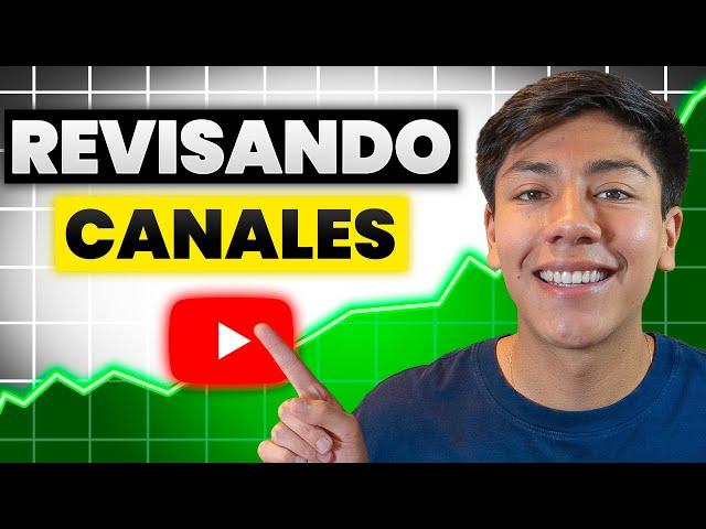 Revisando Canales De YouTube GRATIS (Dando Consejos Para Crecer En YouTube)