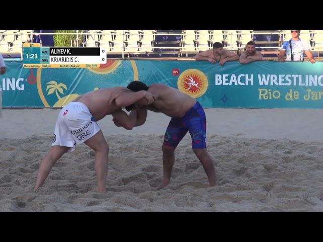 BRONZE Men's BW - 90 kg: K. ALIYEV (AZE) v. G. KRIARIDIS (GRE)