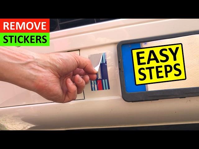 How to remove Stickers from your Car - How to remove Car Stickers