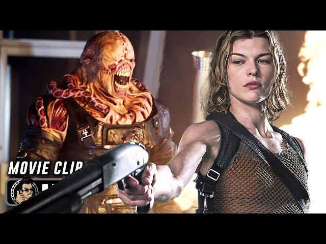 RESIDENT EVIL: APOCALYPSE | Alice Battles Nemesis (2004) Movie CLIP HD