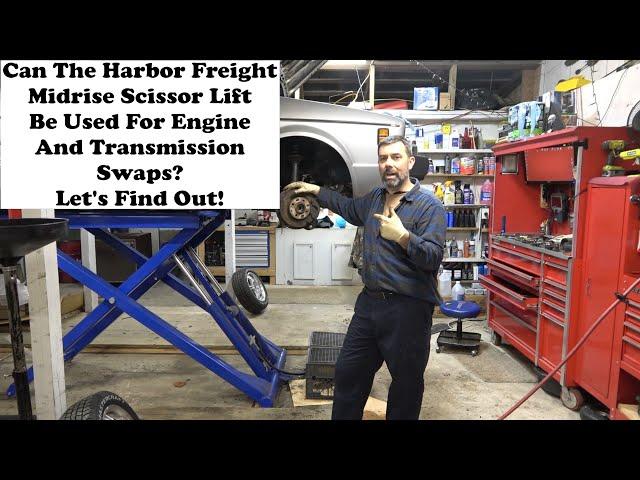 Harbor Freight Scissor Lift. Are Engine Swaps Possible? Let's take a look.