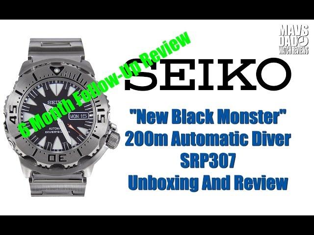 Modern Legend! | Seiko New Black Monster 200m Automatic Diver SRP307 6 Month Follow Up Review