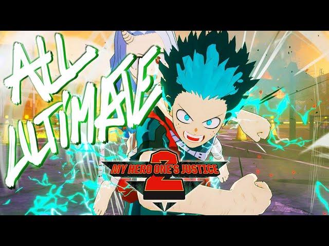 MY HERO ONE'S JUSTICE 2 ALL ULTIMATE ATTACKS