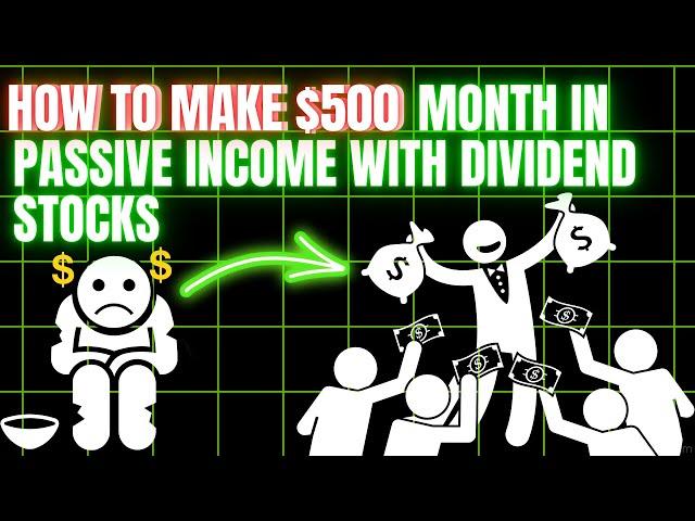 How to Make $500 A Month - Passive Income with Dividend Stocks