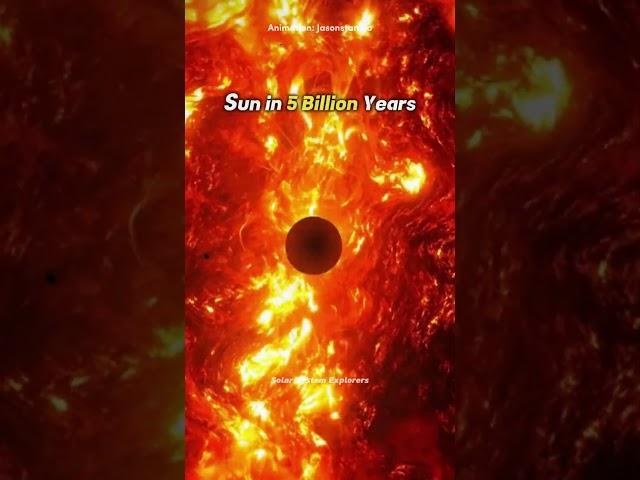 Sun Now Vs Future #space #universe