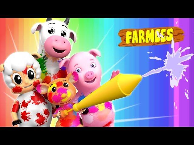 Learn Colors |  Songs For Kids | Nursery Rhymes by Farmees