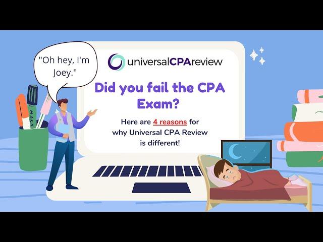 Didn't pass the CPA exam? Learn how Universal CPA Review can help!