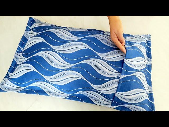 Simple pillow cover cutting & stitching DIY RuffleFrill Envelope cushion cover from leftover fabric