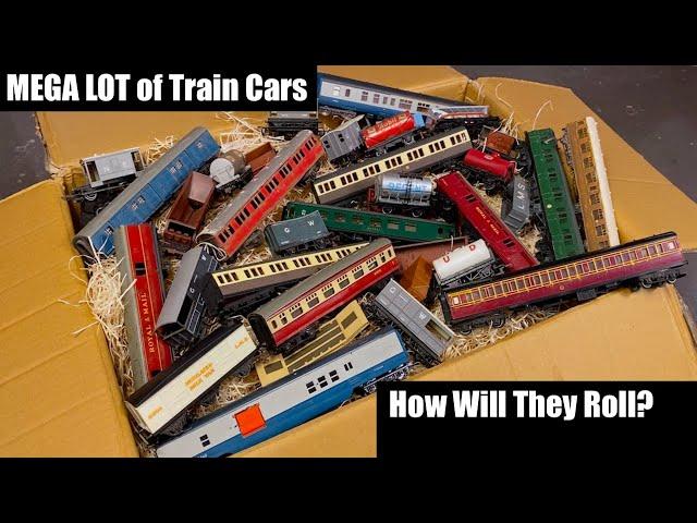 MEGA Vintage Lot of British Train Cars from eBay - How Will They Roll?