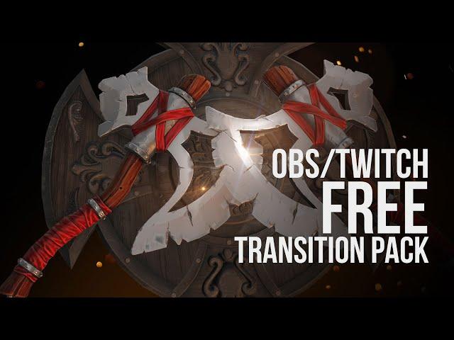 OBS / Twitch Free Epic Streaming Transition Pack By Quince Media