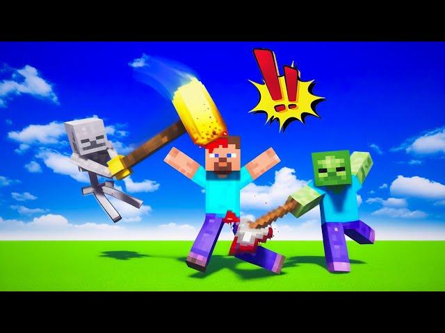 Steve vs Zombie & Skeleton | Teardown