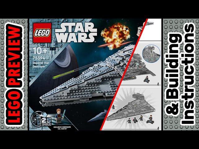 PREVIEW: 75394, LEGO STAR WARS, Imperial Star Destroyer™ & Building Instructions! LEGO 2024