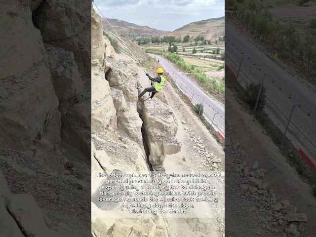 Cliffhanger Hero: Watch This Daredevil Worker Defuse a Mountain's Time Bomb!