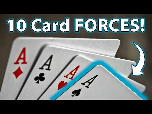 10 TOP Easy Ways to FORCE a CARD!! (Magic Tricks & How to)