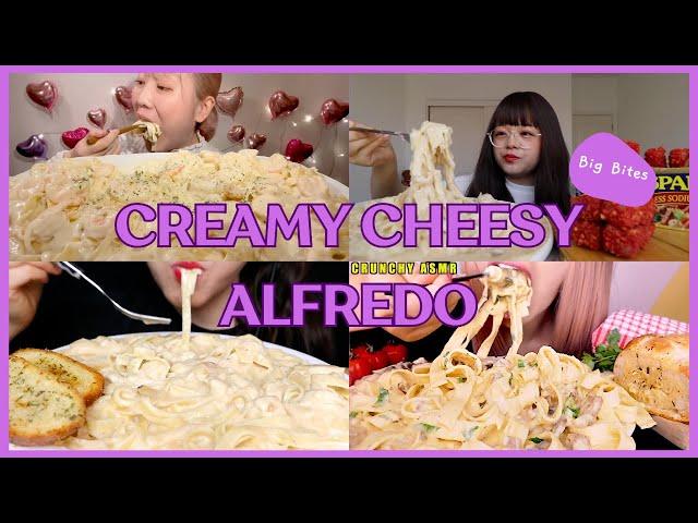 CREAMY PASTA MUKBANG  | ASMR COMPILATION | NO TALKING