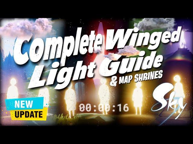 Sky Cotl All WINGED LIGHTS LOCATIONS - New Updated Version | Beginners Guide | Noob Mode