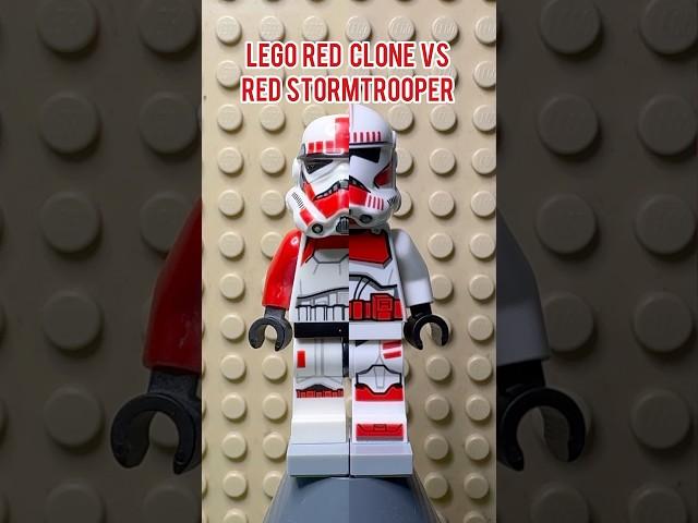 Lego Star Wars Red Clone Trooper VS Red Stormtrooper #lego #legostarwars