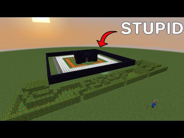 This is the DUMBEST Safe House in Minecraft!