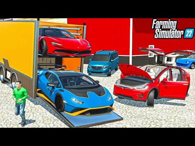 MILLIONAIRES LUXURY CAR SHOW | Farming Simulator 22