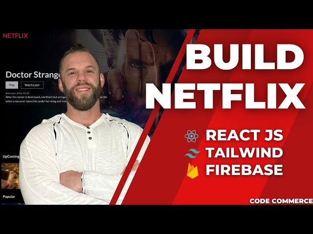  Build NETFLIX With React JS - Tailwind CSS - FIREBASE - Front-End Web Developer Project