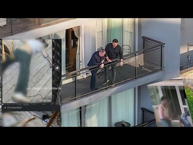 Liam Payne's Dad Visits The Hotel Balcony Where His Son Fell & Died. Geoff Liam. One Direction.