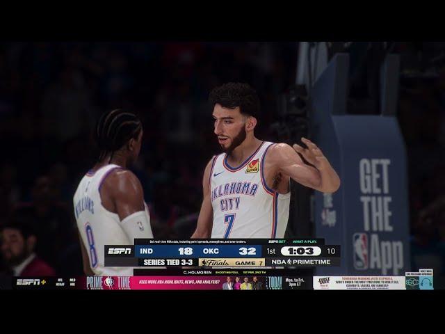 NBA LIVE: OKC Thunder vs Indiana Pacers Game 7 2025 NBA Finals Full Game June 21,2025 2K Live