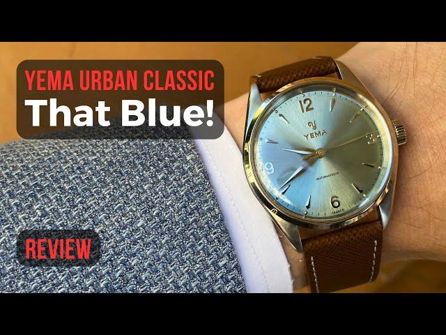 Yema Urban Classic In Review. Dress Watch With Complex Blue Dial Under 700 Euros/US-Dollars