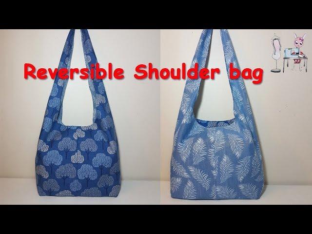 DIY Reversible shoulder bag | boho bag | Coudre un sac | Bolsa de bricolaje | 가방| バッグ| мешок